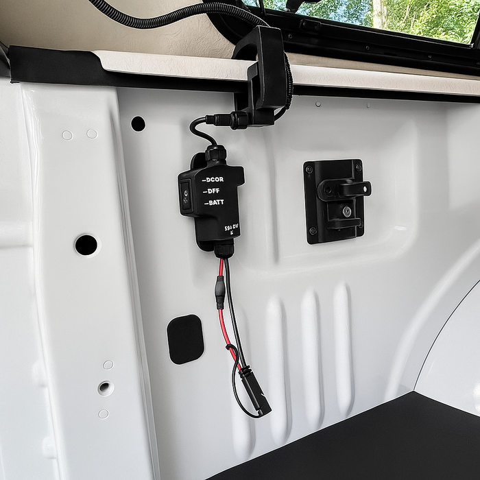 Control Module Housing for Camper Shell Dome Light and Auxiliary Power Point