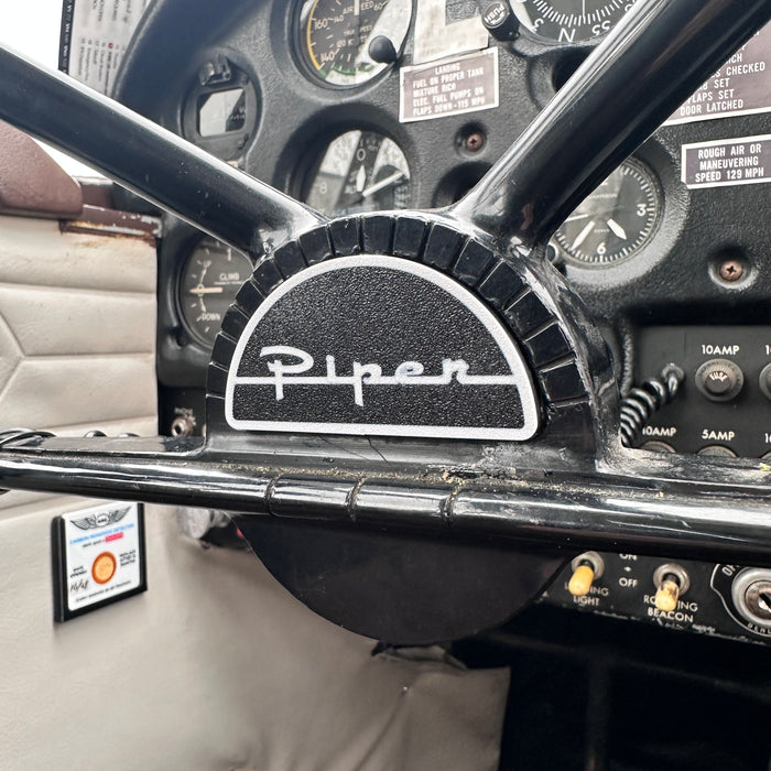 Quick Release Bowtie Yoke Emblem Inspection Cover for PA-28 Piper Cherokee