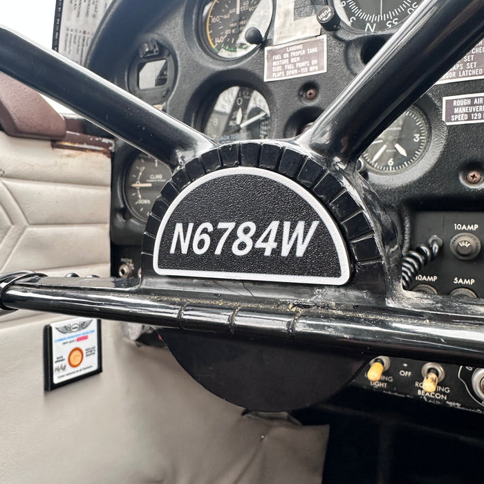 Quick Release Bowtie Yoke Emblem Inspection Cover for PA-28 Piper Cherokee