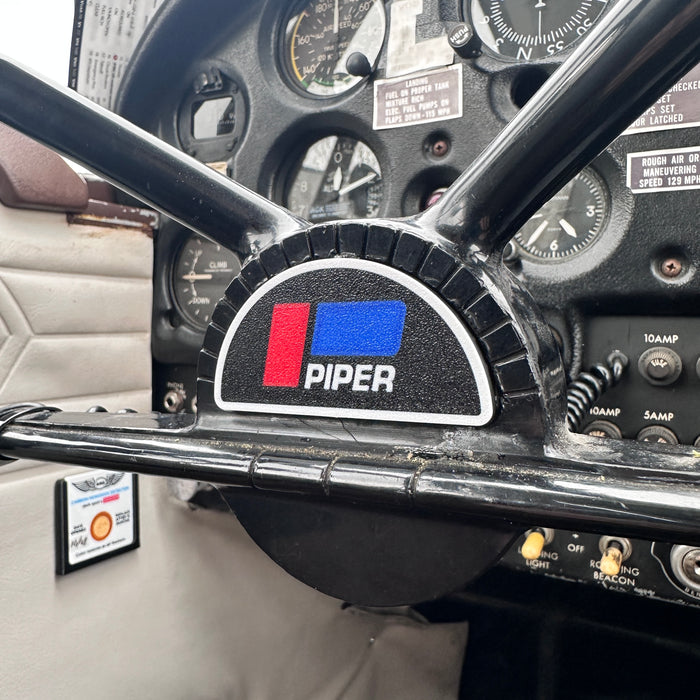 Quick Release Bowtie Yoke Emblem Inspection Cover for PA-28 Piper Cherokee