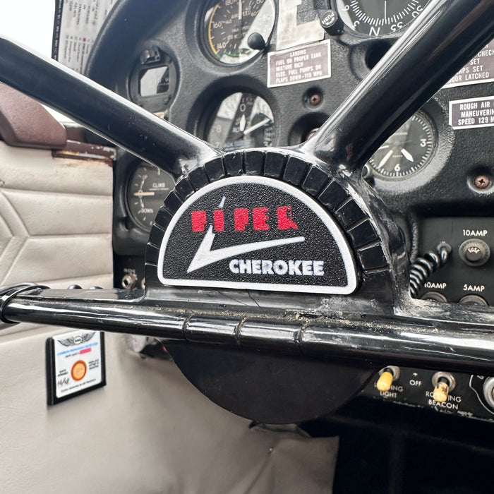 Quick Release Bowtie Yoke Emblem Inspection Cover for PA-28 Piper Cherokee
