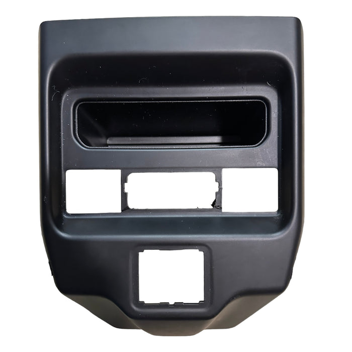 2019-2024 RAM 1500/2500/3500 Center Console Rear Panel Trim Delete Kit for USB, AC, and Heated Seat Buttons