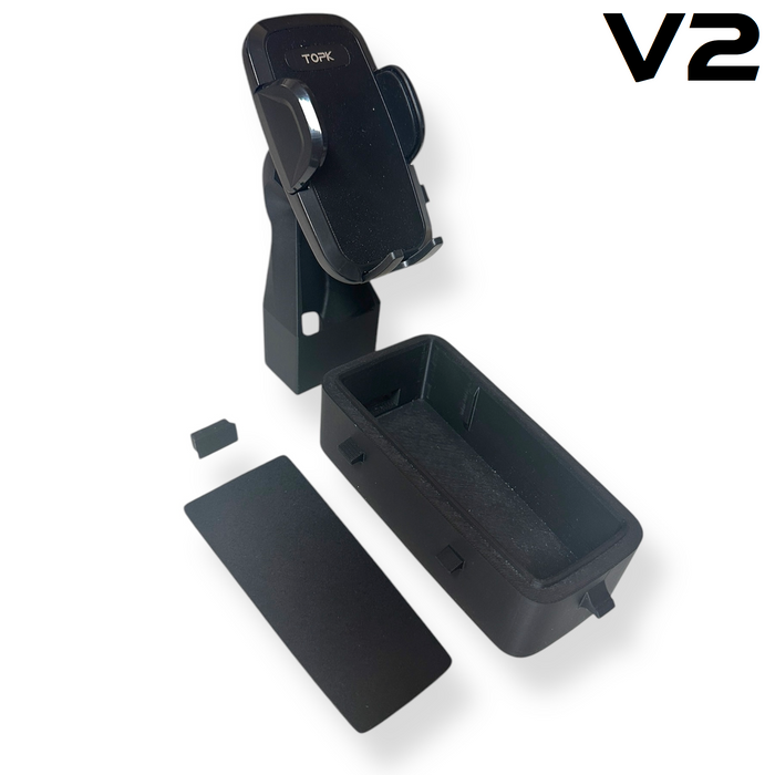 2013-2019 Police Interceptor Utility Phone Holder Mount For Center Console V2