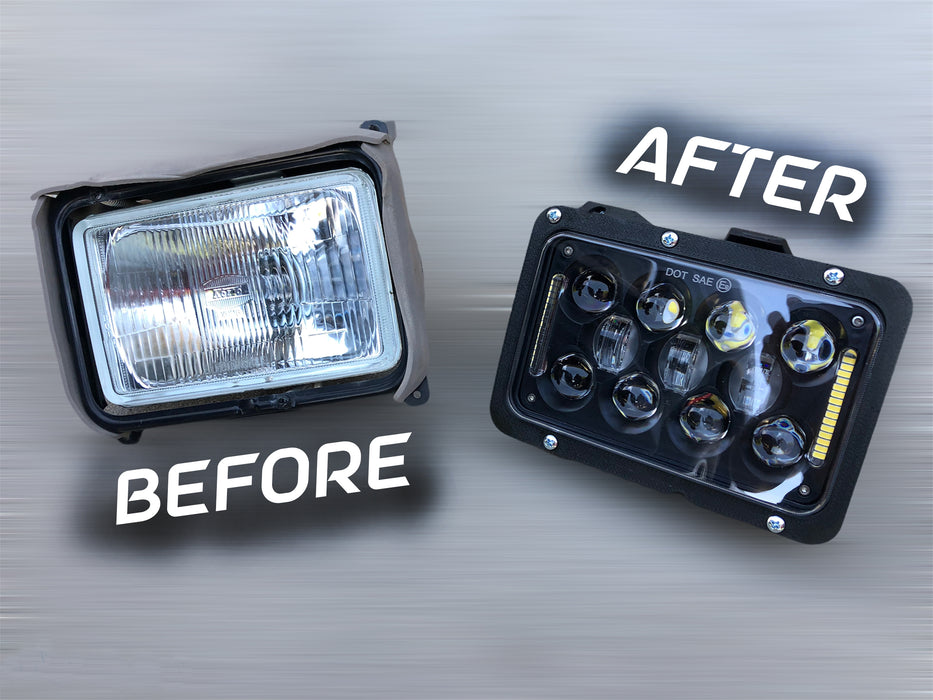 4x6 LED Headlight Adaptor Bracket Kit for Yamaha TW200